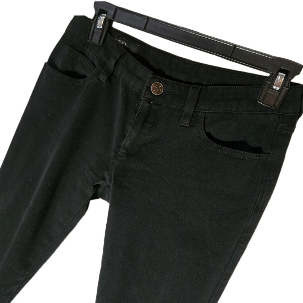 Gucci Black Skinny Jeans 38 Dark Denim Pants Luxury